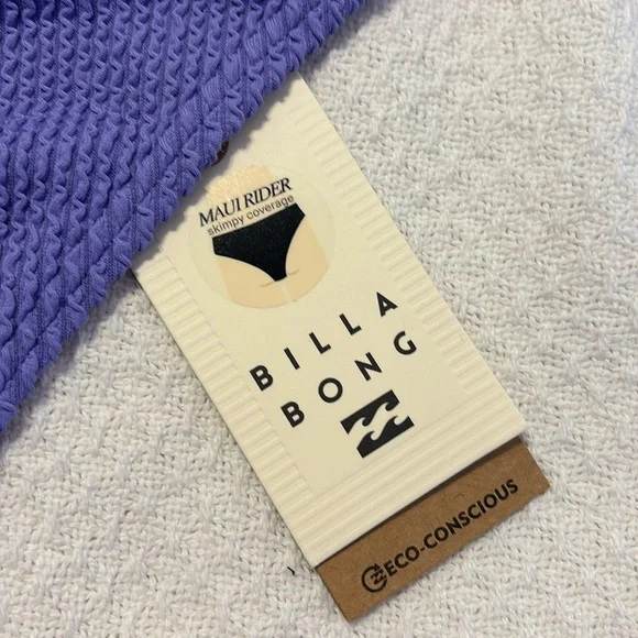 Billabong Summer High Reese and Summer High Rider Violet Cove Bikini size 14 NWT - Picture 8 of 9